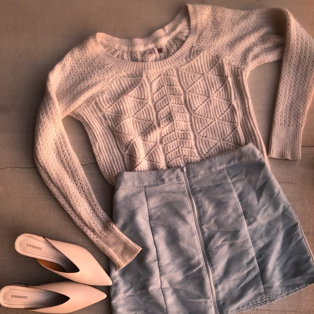White Knit Sweater